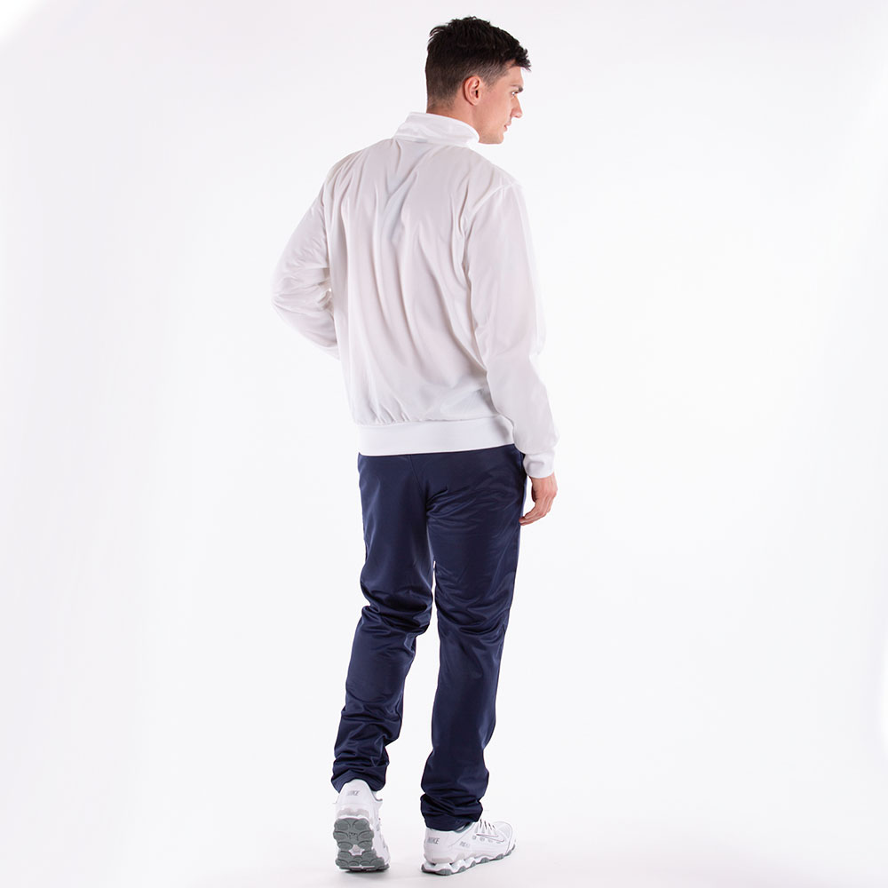 Костюм спортивный +ADRENALINA 3302-023-S, р.S, 100% полиэстер, бело-т.синий