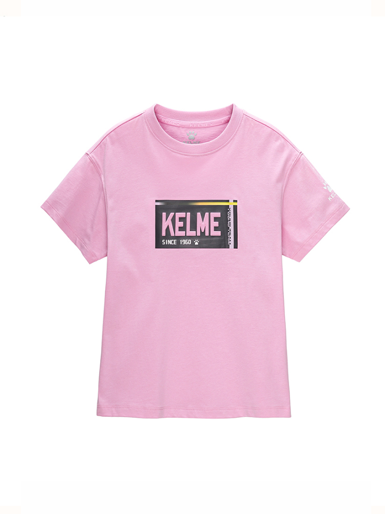 Детская футболка KELME Short Sleeve T-Shirt Kid Light Pink