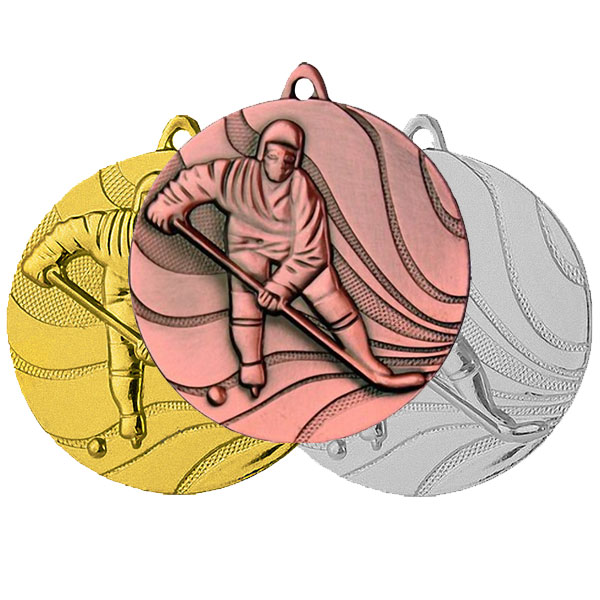 Медаль MMC 3250 комплект (G/S/B) хоккей (D-50мм, s-2,5мм)