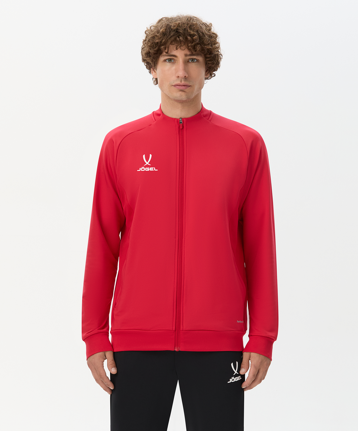Джемпер тренировочный на молнии JOGEL PREMIER PerFormDRY Training FZ Jacket, красный, размер L