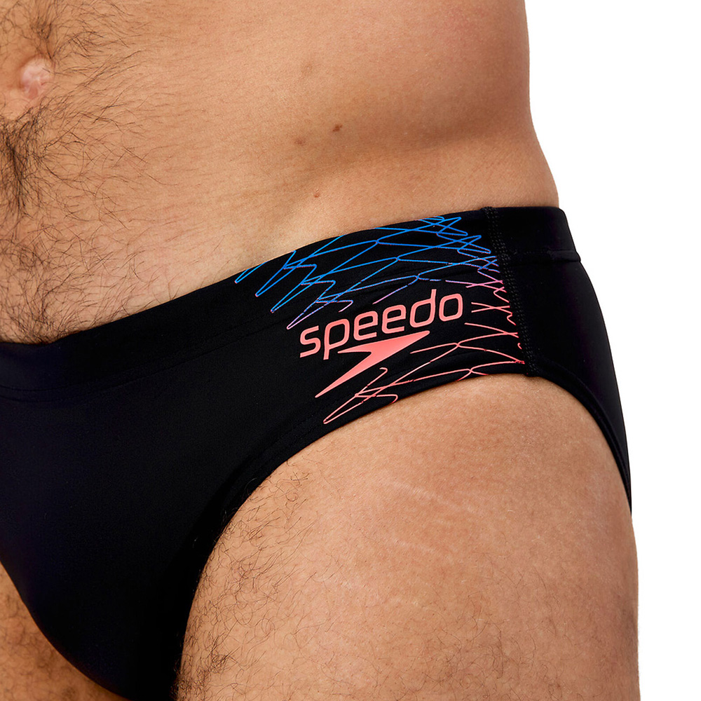 Плавки SPEEDO Medley Logo 7сm Brief, 8-0973918964, р.32 (рос.48), нейлон, эластан.черный