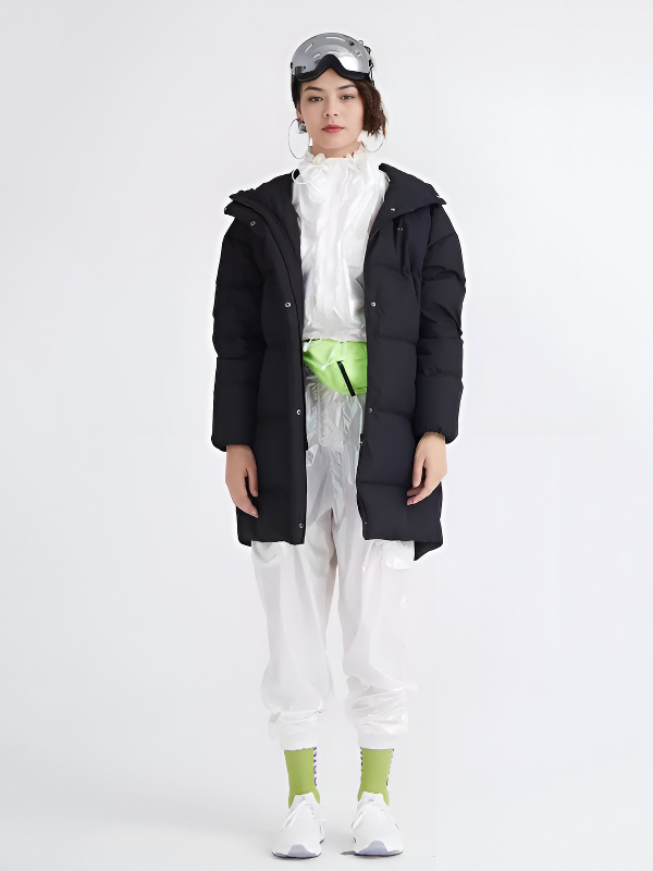 Пуховик KELME Women's Long Down Jacket Black