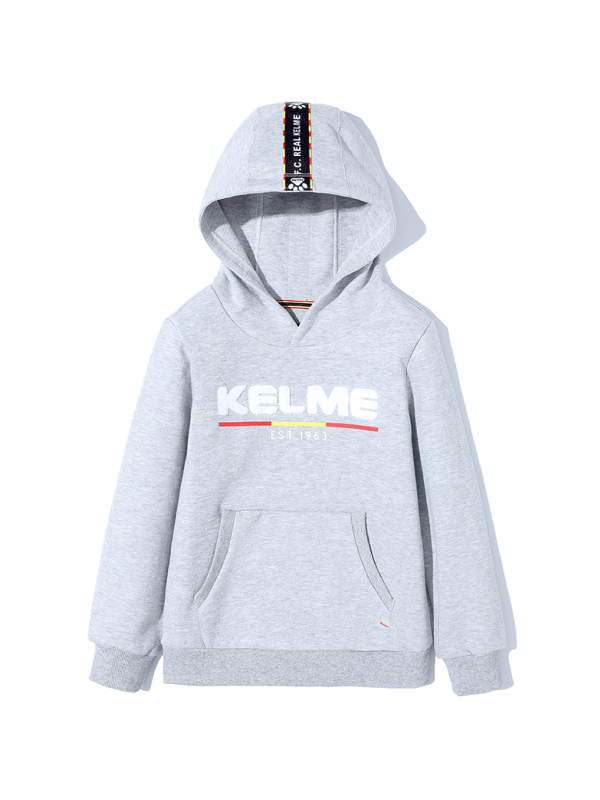 Детское худи KELME Boy's Hooded Sweatshirt Grey