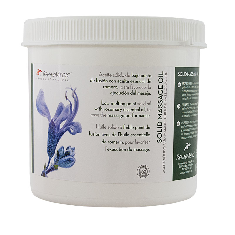 Масло массажное твёрдое RehabMedic SOLID MASSAGE OIL,C/ROMERO,с розмарином, RMG0802001, 1 л