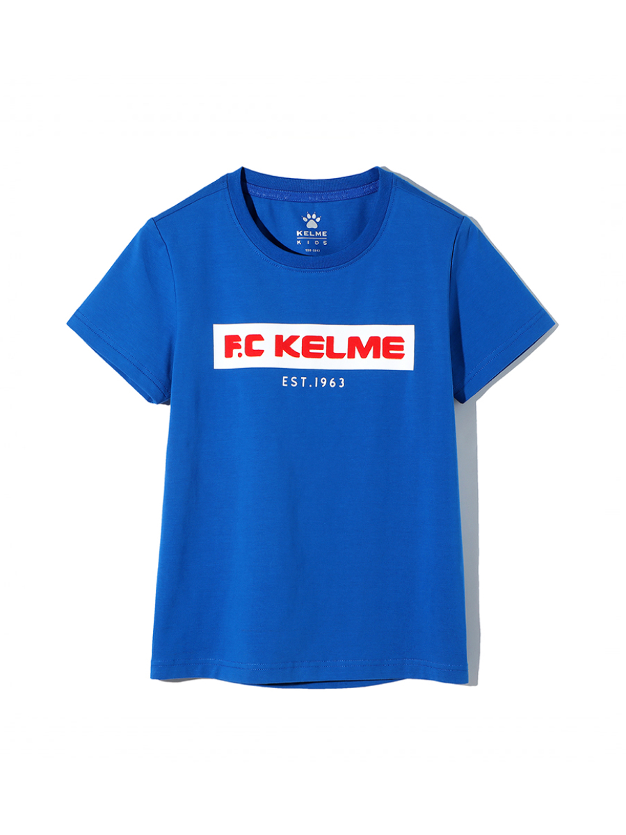 Детская футболка KELME Boys Short Sleeve T-Shirt Blue