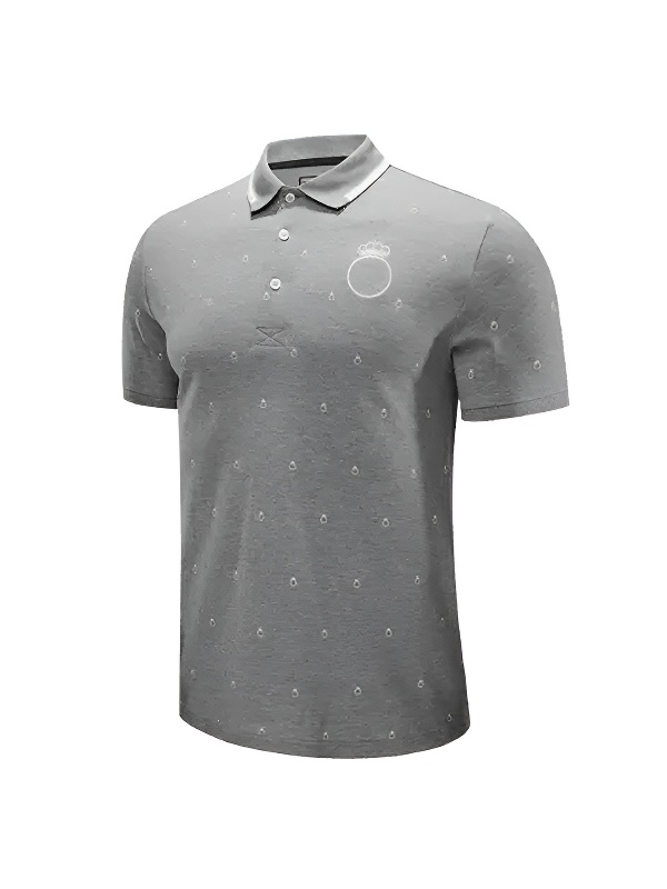 Футболка-поло KELME Men's Short Sleeve Polo Shirt Grey
