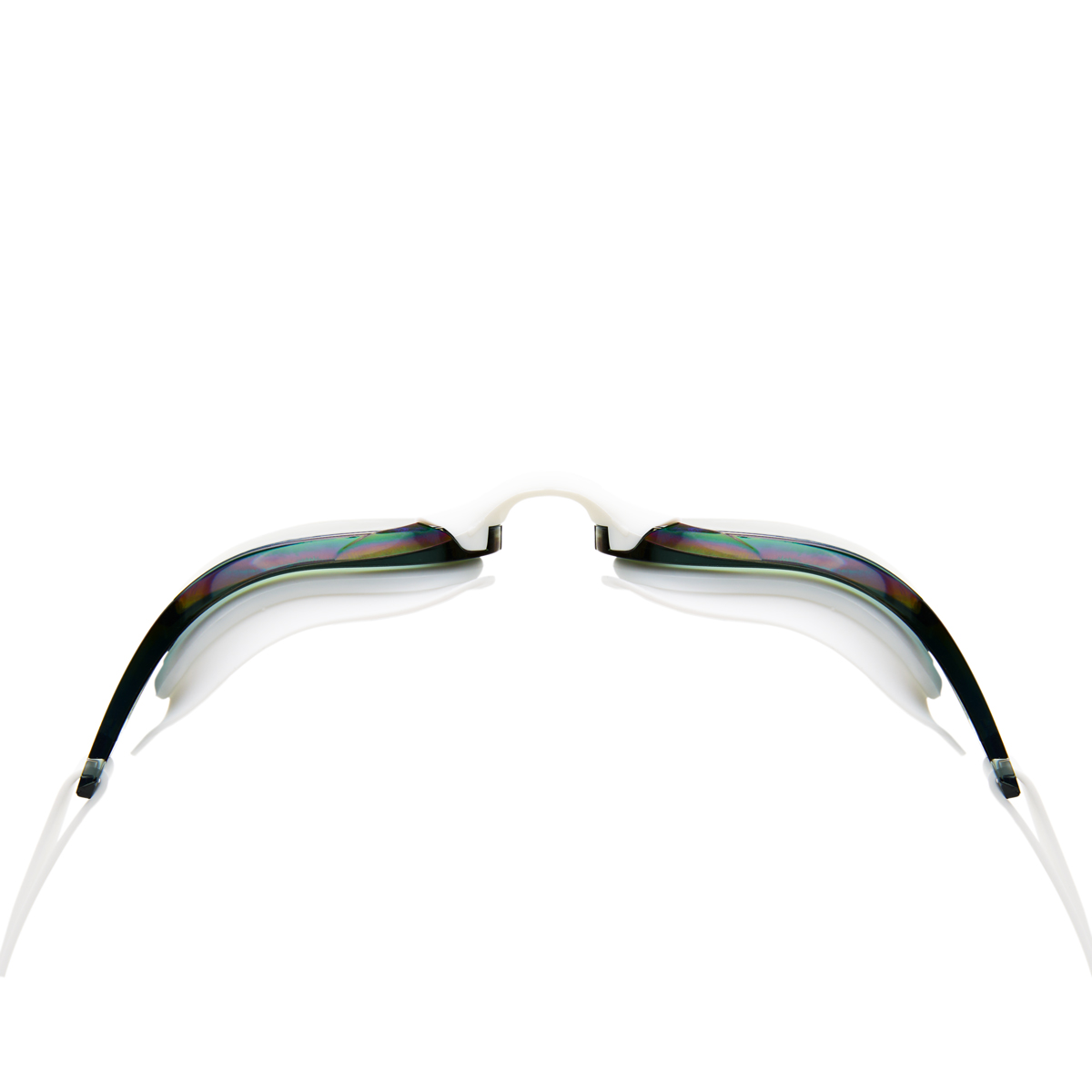 Очки для плав.TORRES Pro, SW-32520MR, зерк.линзы.,белая оправа,дв.рег.ремешок