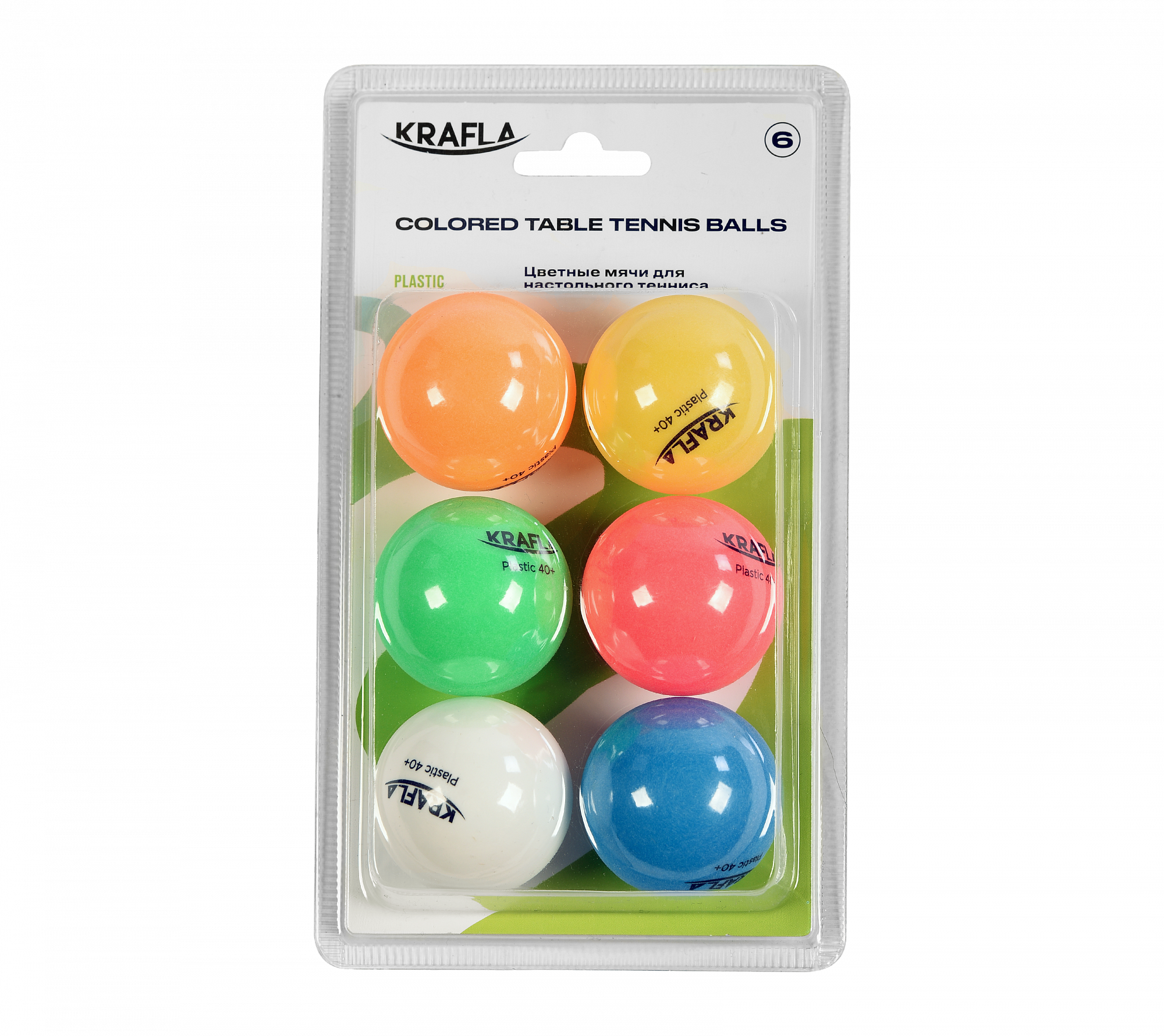 Набор для настольного тенниса KRAFLA B-CL60 ( мяч без звезд 6шт.)