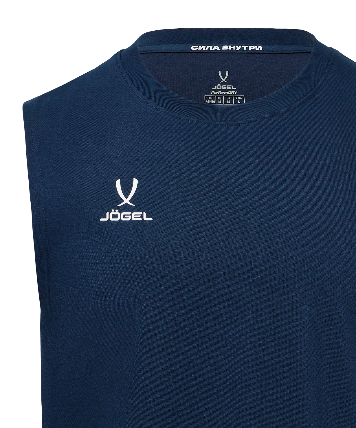 Майка тренировочная JOGEL DIVISION PerFormDRY Training CVC Z4, темно-синий, размер L