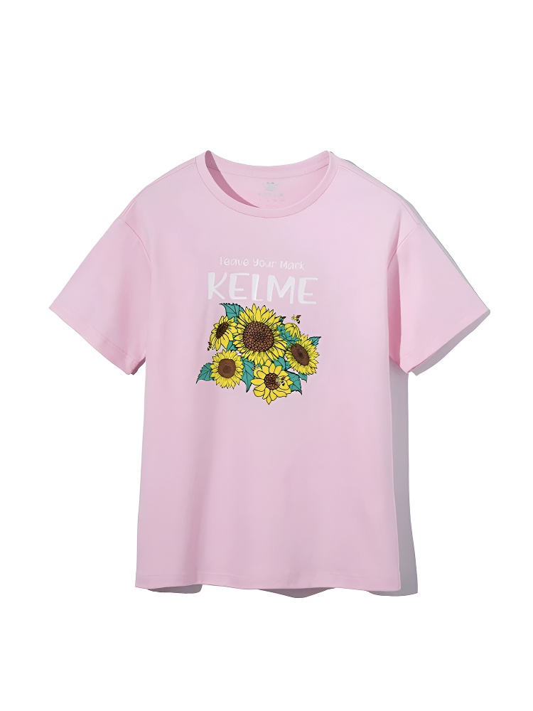 Детская футболка KELME Short Sleeve T-Shirt Kid Light Pink