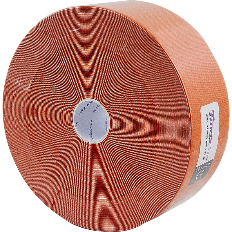 Тейп кинезиологический Tmax 22m Extra Sticky Orange (5 см x 22 м), 423266, оранжевый