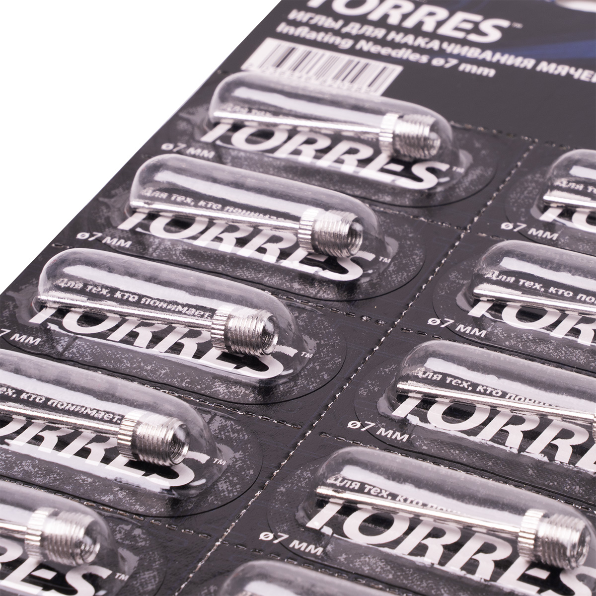 Иглы для насоса TORRES, SS5023, уп. 10 шт, диам. резьбы 7 мм, внутр. диам. 5 мм, сталь