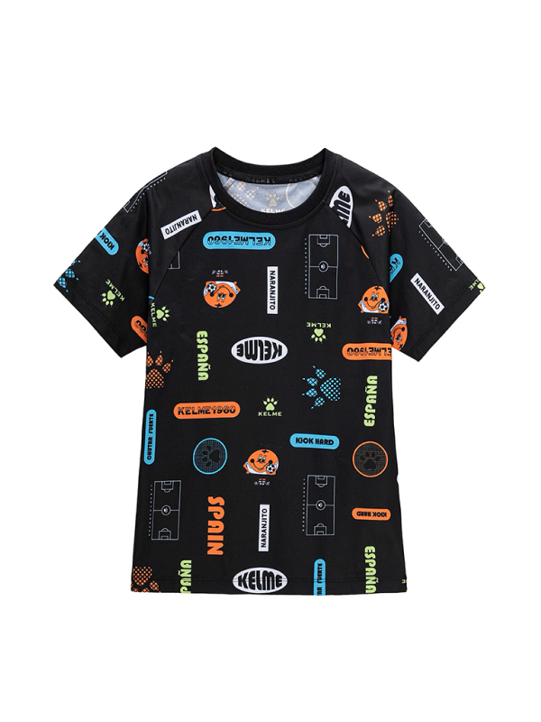 Детская футболка KELME Short Sleeve T-Shirt Kid Black