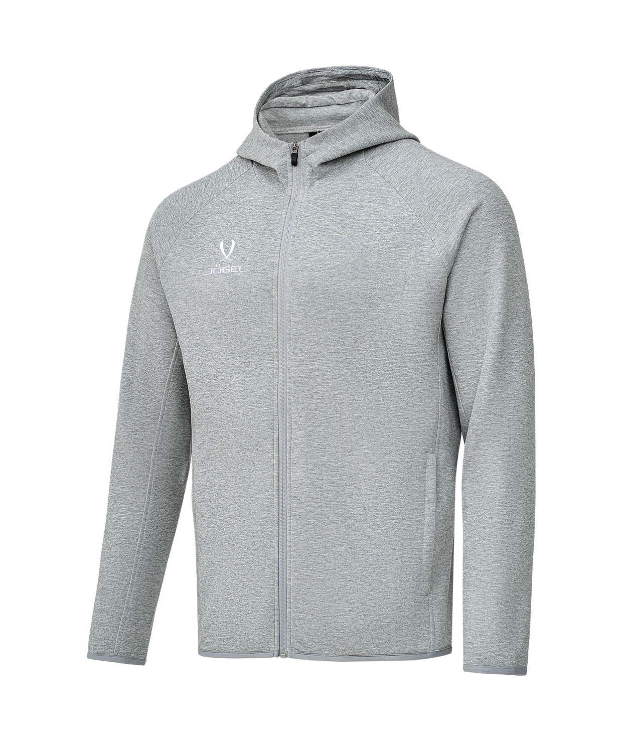 Худи на молнии JOGEL ESSENTIAL Athlete Hooded FZ Jacket, серый, детский