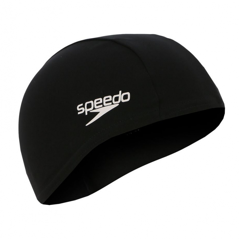 Шапочка для плав. дет. SPEEDO Polyester Cap Jr, 8-710110001, ЧЕРНЫЙ, полиэстер