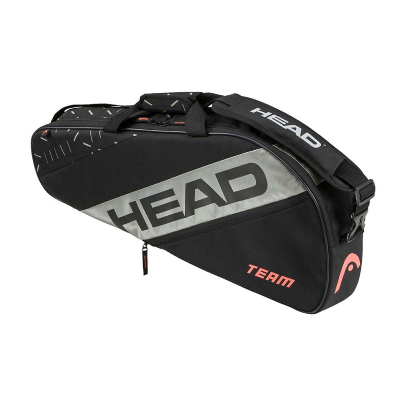Сумка-чехол HEAD Team Racquet Bag S, 262234-BKCC, с карманом, на 3 тен.ракетки, черный