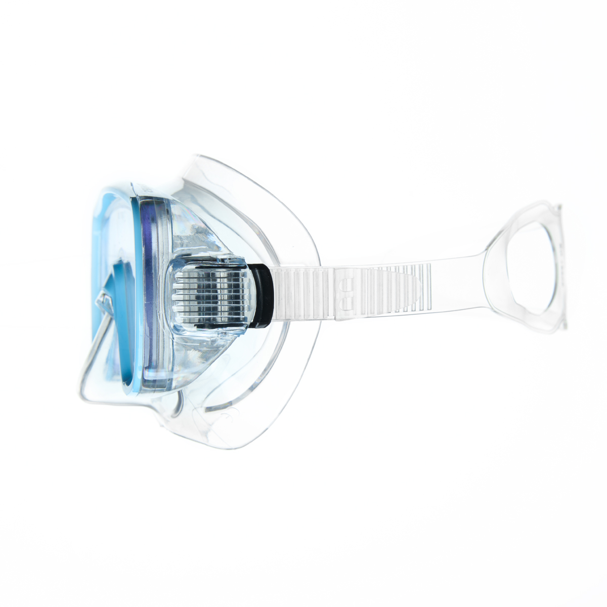 Маска для плав. Salvas Domino Md Mask, CA140C1TQSTH, безопасн.стекло,Silflex, р. Medium, голуб