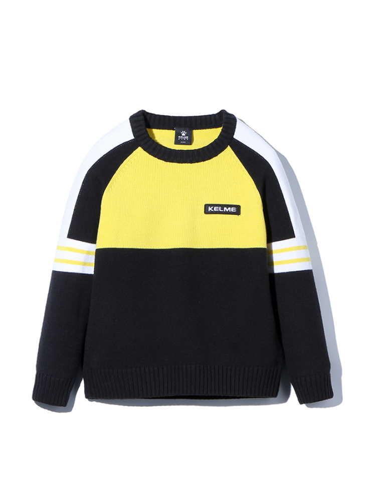 Детский свитшот KELME Boys Sweater (Black/Yellow)