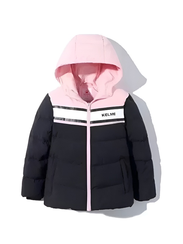 Детский пуховик KELME Girl's Down Jacket (Black/Pink)