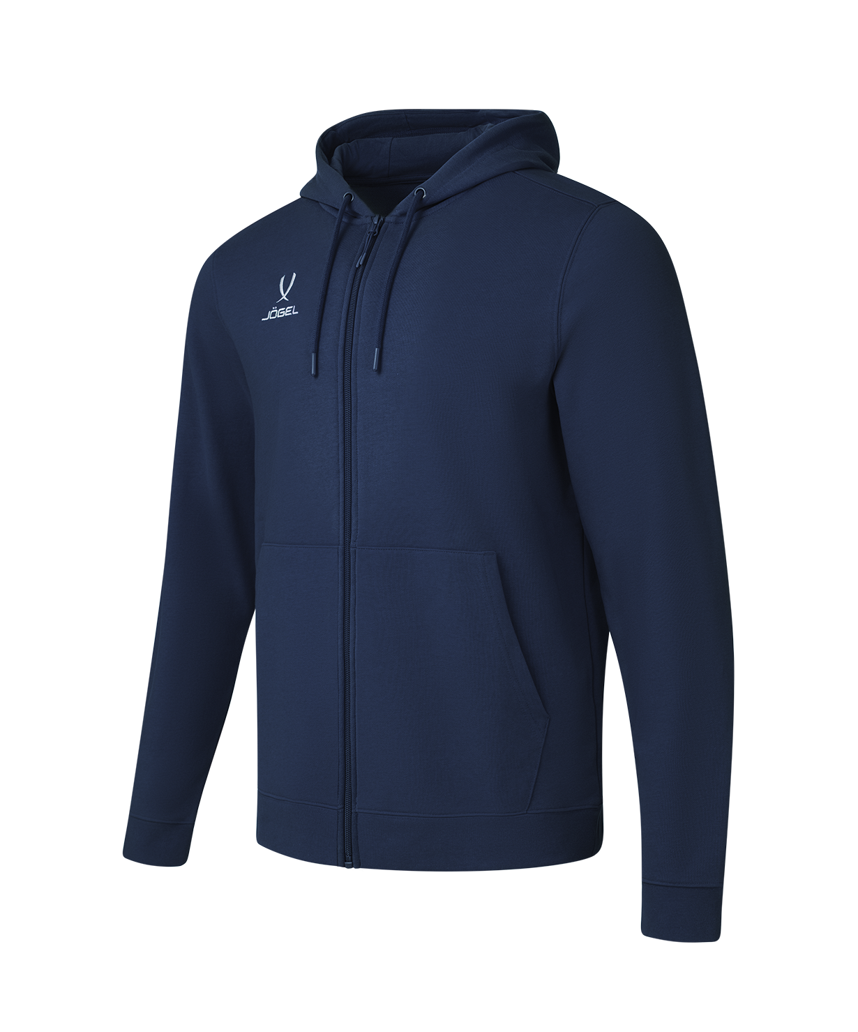 Флисовое худи на молнии JOGEL ESSENTIAL Cotton Fleece FZ Hoodie, темно-синий