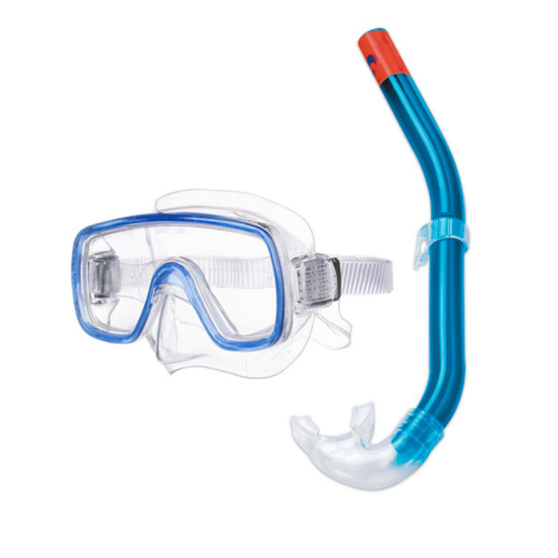 Набор для плавания Salvas Kalua Set, EA151C1TBSTB, р. Senior, синий в сетч. сумке