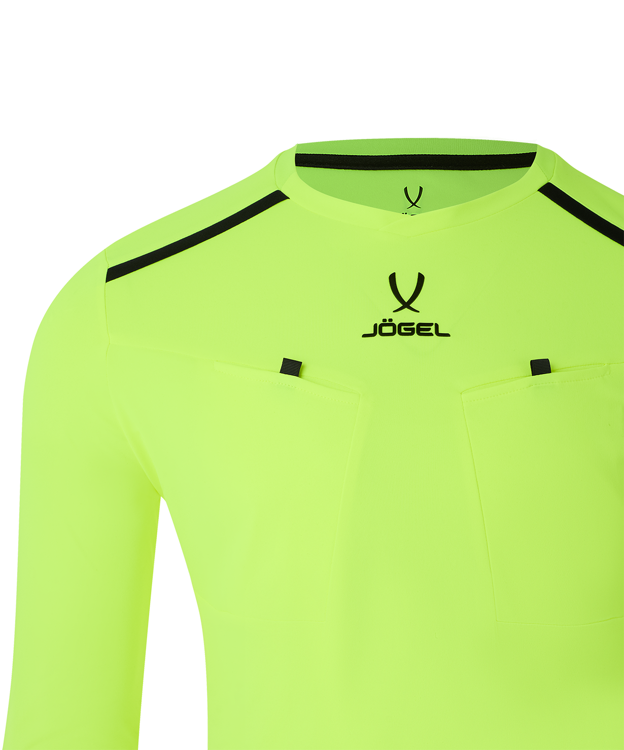 Футболка судейская с длинным рукавом JOGEL DIVISION PerFormDRY Referee LS Tee, желтый неон, размер L