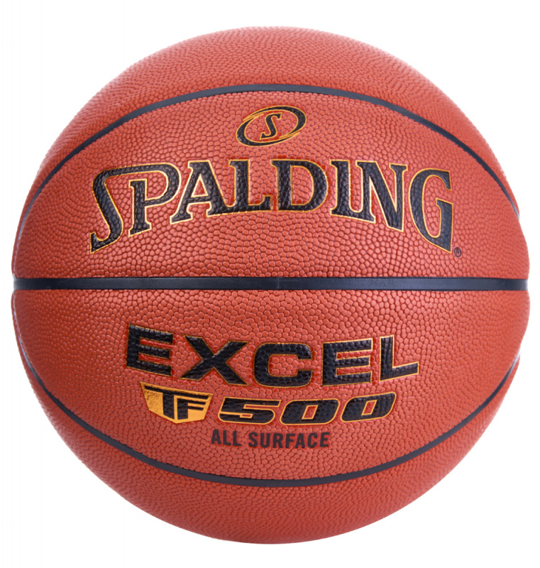 Мяч баск. SPALDING TF-500 Excel In/Out р.5, 76799z, композит, коричневый