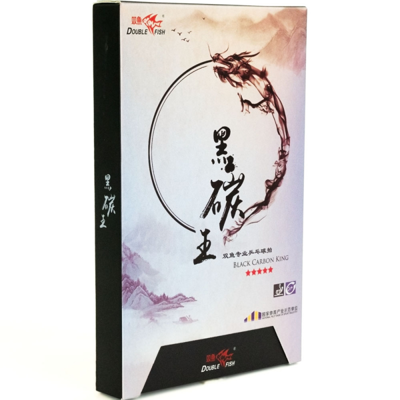 Ракетка для н/т DOUBLE FISH Black Carbon King Racket 5*****, для професс.,ITTF Appr.,накл.2,1,мм