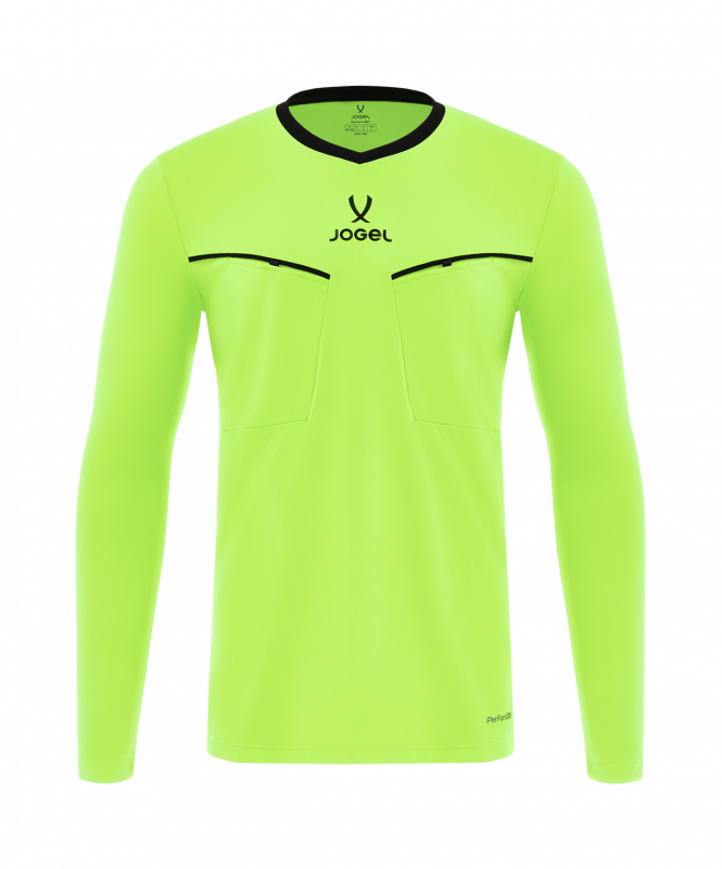 Лонгслив судейский JOGEL DIVISION PerFormDRY Referee LS Tee 2.0, желтый неон, размер L