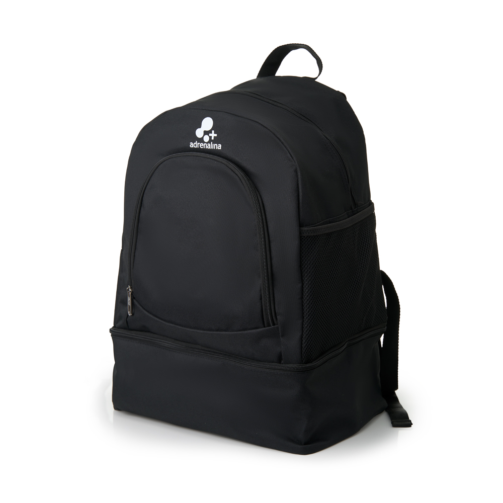 Рюкзак спорт. +ADRENALINA Reed, 4307-049, полиэстер, с отсеком для обуви, черный