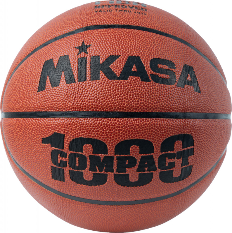 Мяч баск. MIKASA BQC1000 р.6, композ.синт.кожа (полиуретан),FIBA Appr,нейл.корд,бут.кам,кор-ор-ч