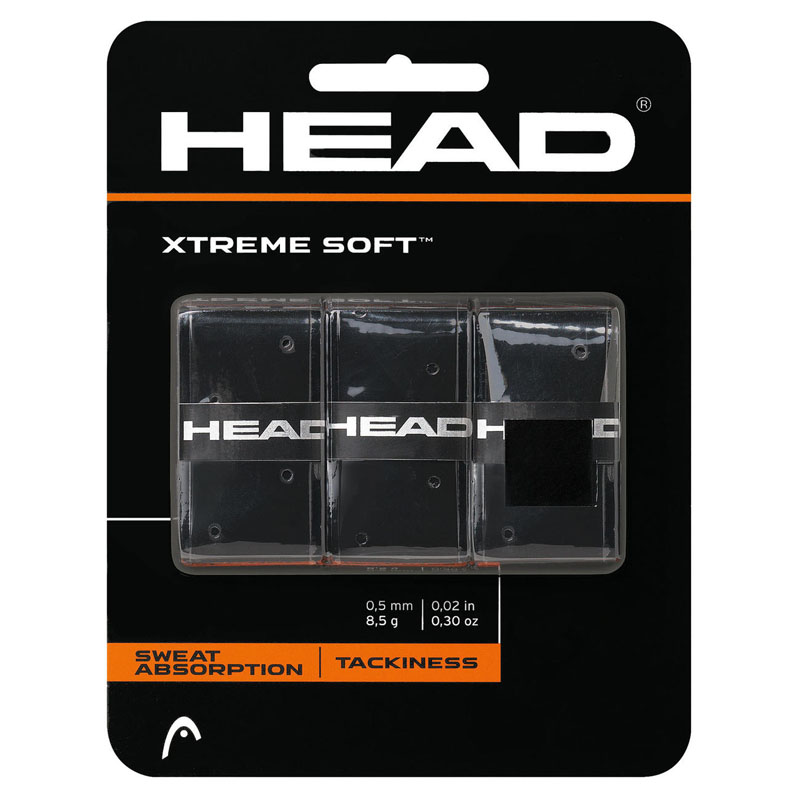 Овергрип Head Xtreme Soft, 285104-BK, 0.5 мм, 3 шт, черный