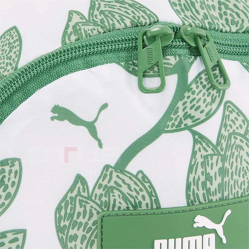 Рюкзак спорт. PUMA Core Pop Backpack, 07985505, полиэстер, бело-зеленый
