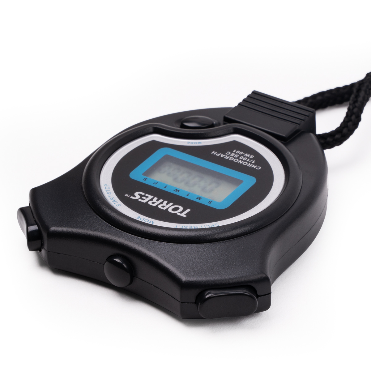 Секундомер TORRES Stopwatch, SW-001, часы, будильник, дата, черно-синий NEW