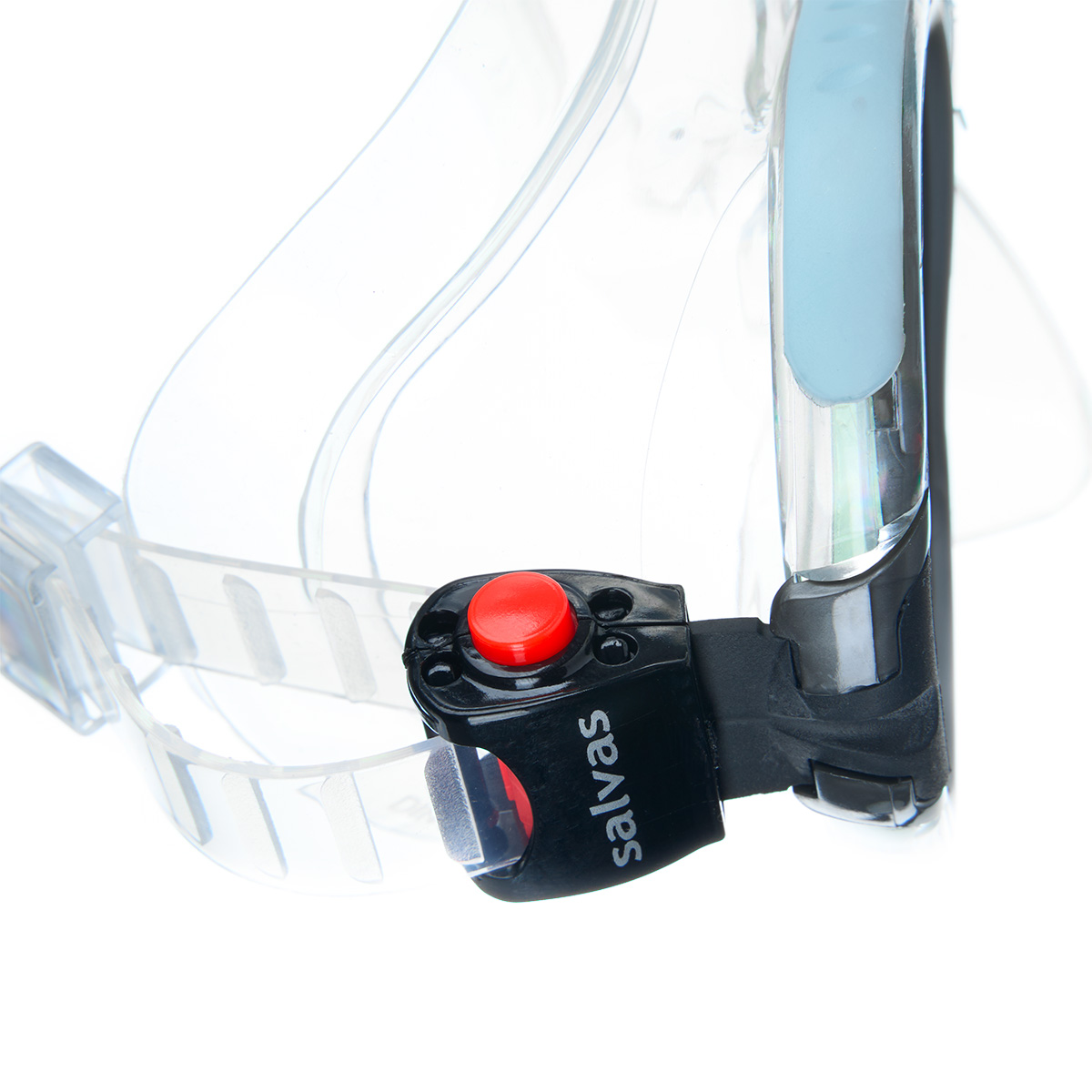 Маска для плав. Salvas Phoenix Mask, CA520S2QYSTH,зак.стекло, силикон, р.Senior, сереб/голуб