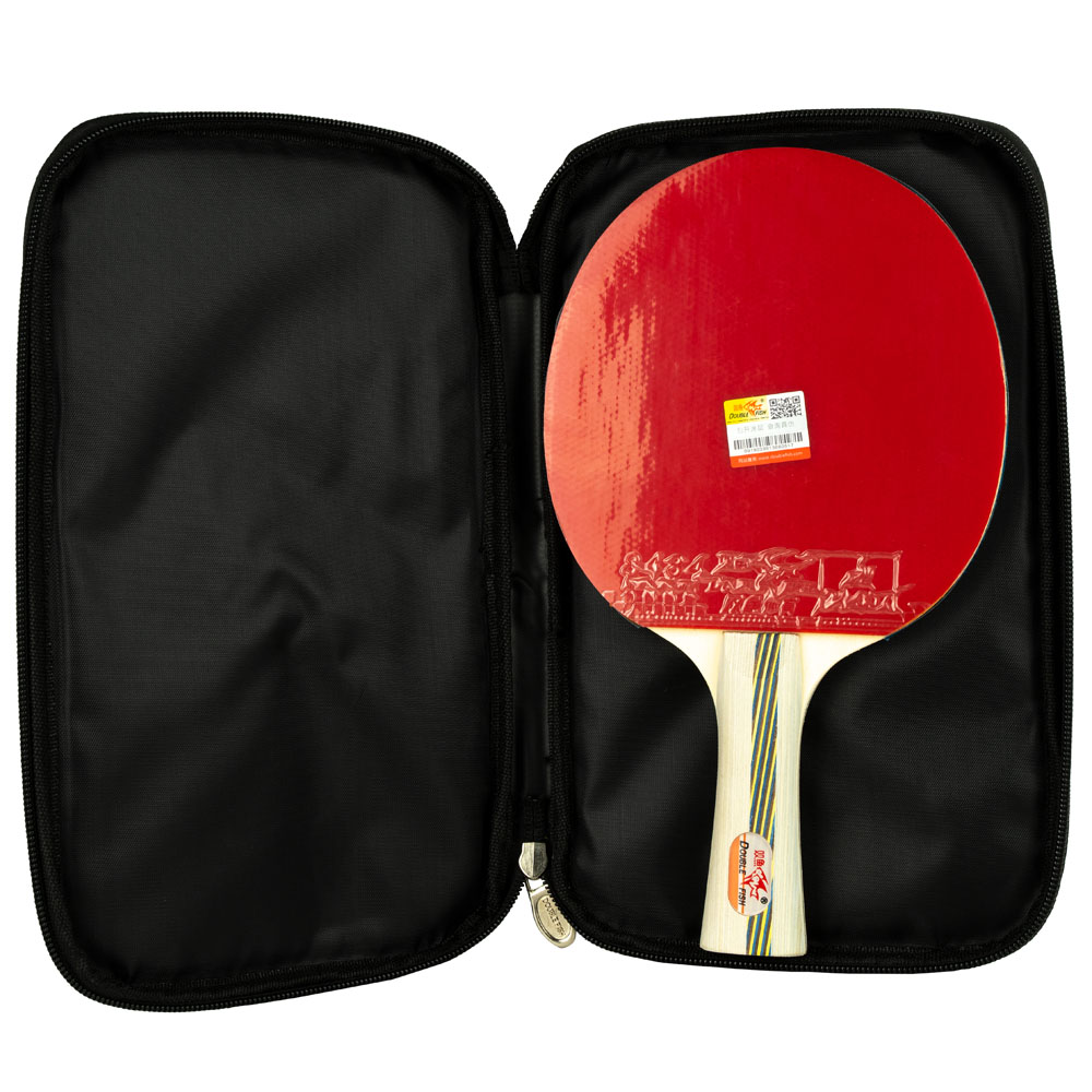 Ракетка для н/т DOUBLE FISH 4D-C, для любителей, накладка 2 мм, конич. ручка + чехол