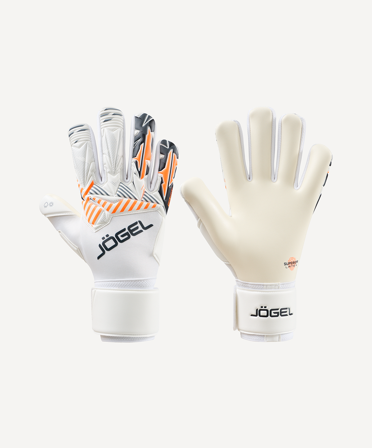 Перчатки вратарские JOGEL Magnum SL4 Negative, белый