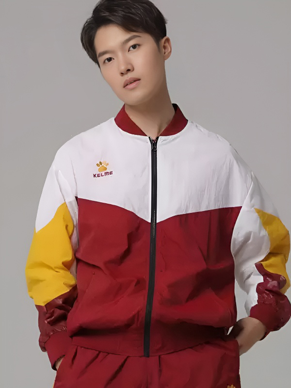 Бомбер KELME Men's Woven Jacket (Red/White)