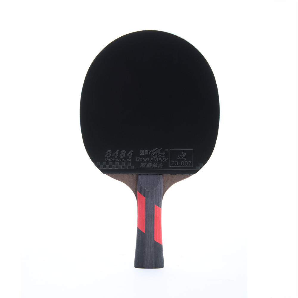 Ракетка для н/т DOUBLE FISH CK-208, для любителй, ITTF,наклад. 2,2 мм, конич. ручка + сумка-чехол