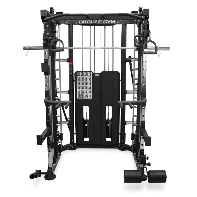 Многофункциональный силовой комплекс со встроенными весовыми стеками профессиональный BRONZE GYM YARD