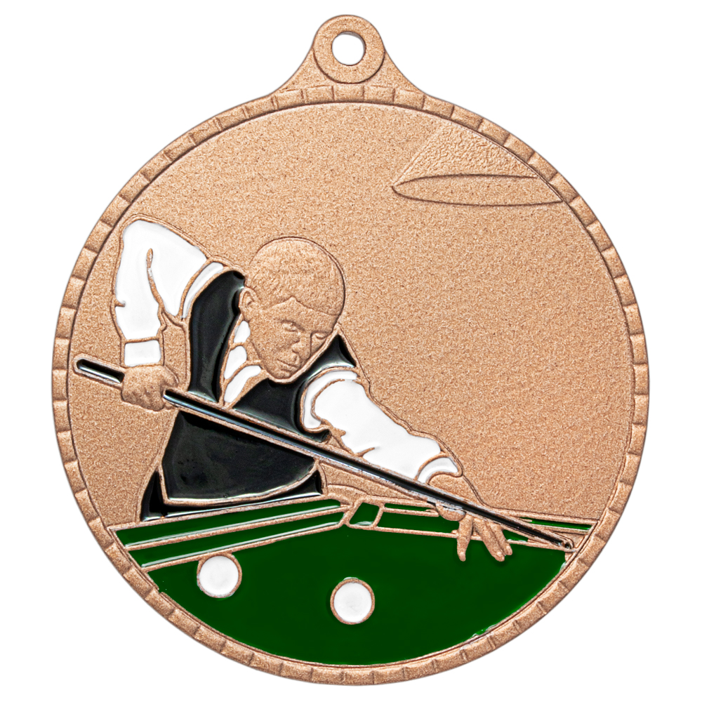 Медаль MZP 636-55/BМ бильярд (D-55мм, s-2 мм)