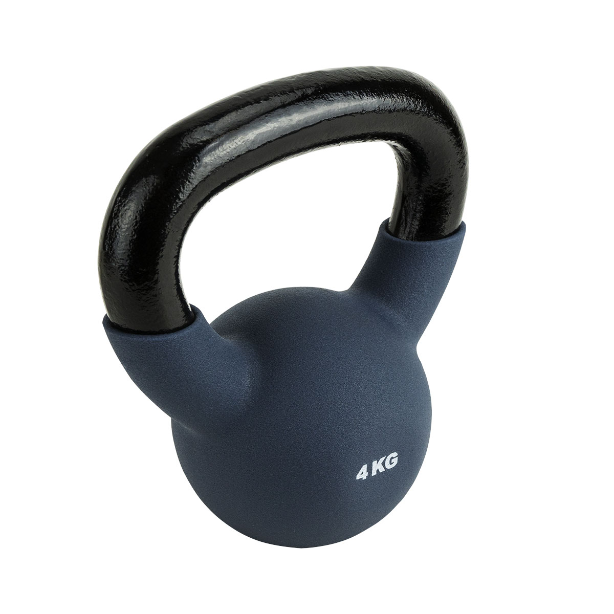 Гиря TORRES 4 кг, PL55224, чугун в неопреновой оболочке, серый