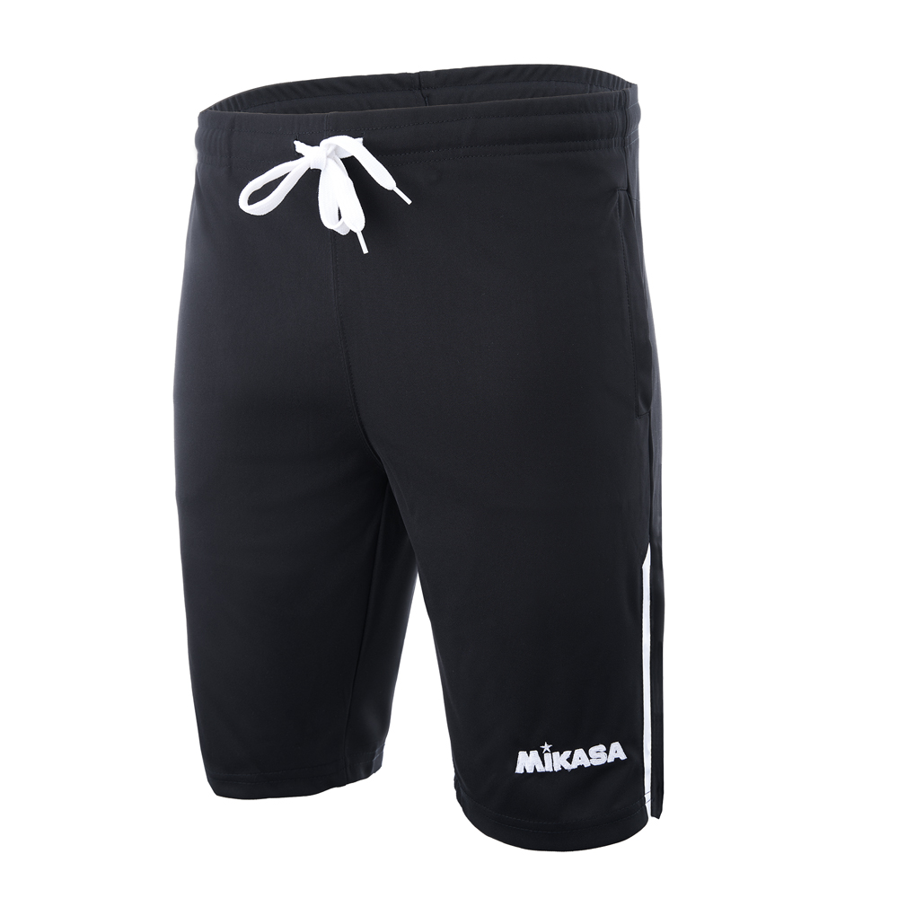 Шорты волейб. муж. MIKASA MT298-046-M, р.M, 100% полиэстер, черно-белый