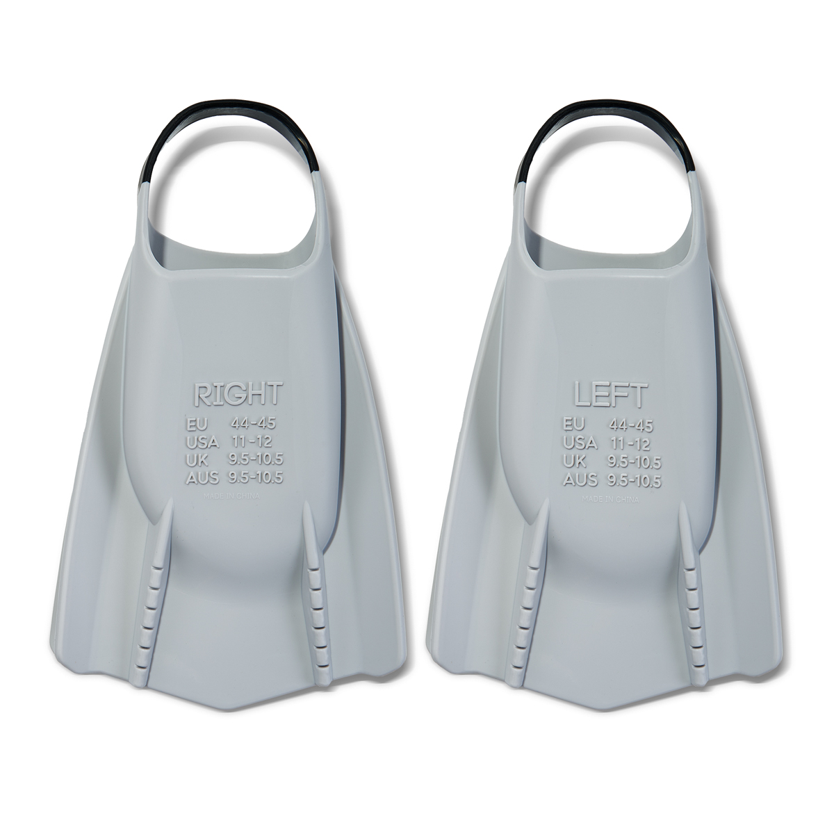 Ласты для бассейна профессиональные TORRES F03, SWF032404GR, р.EU 44-45 (XL), серо-черный