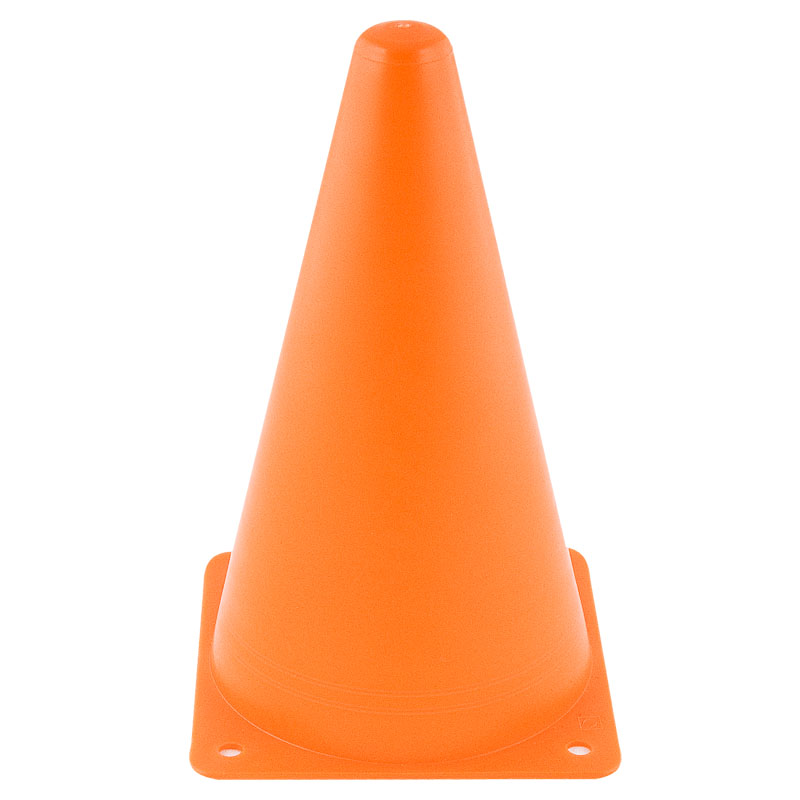 Конус тренировочный, У716/MR-K20, мягк. пластик, без отверстий,  выс.20см, осн.12х12см, оранжевый