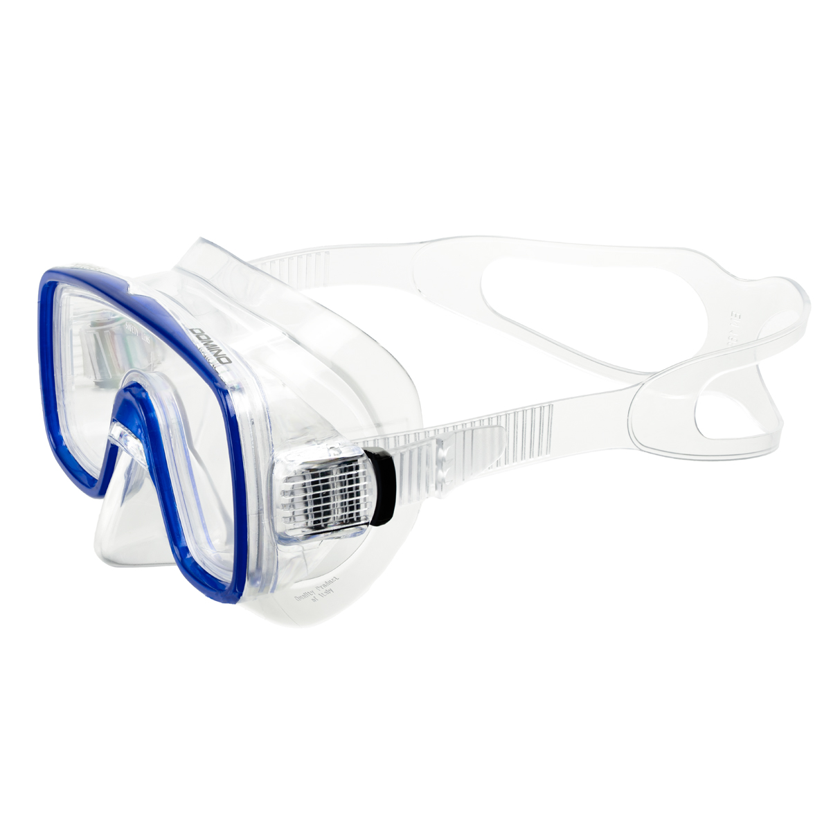 Маска для плав. Salvas Domino Sr Mask, CA150C1TBSTH, закален.стекло, Silflex, р. Senior, синий