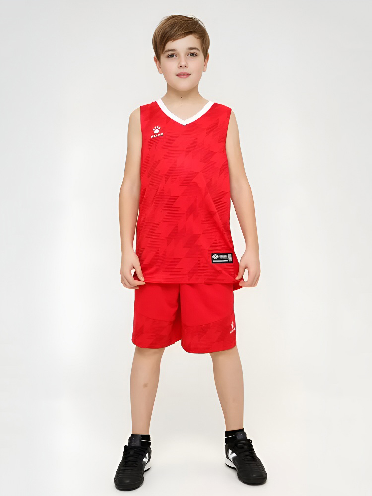 Детская баскетбольная форма KELME Basketball Set Kids Red