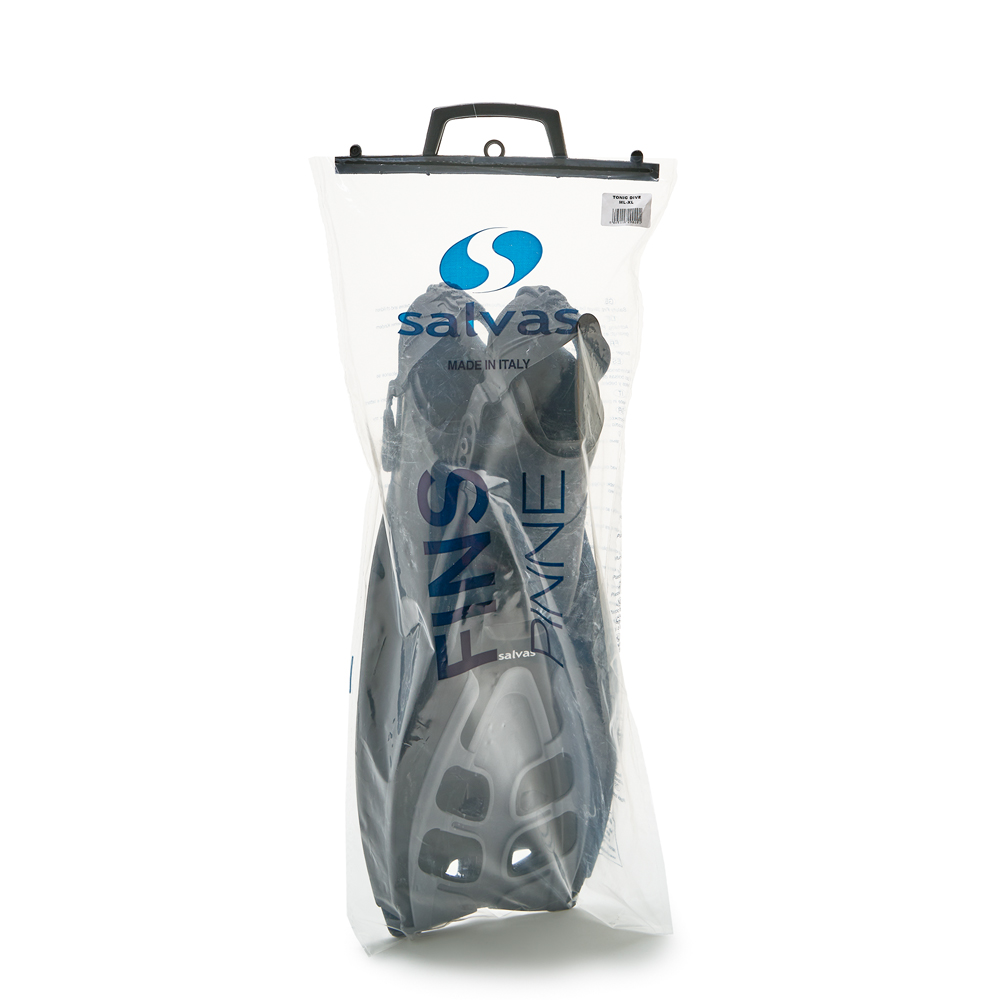Ласты для плав. Salvas Tonic Dive, BA190LXNNSTS,TPR и Technoflex, р. L/XL, чёрный