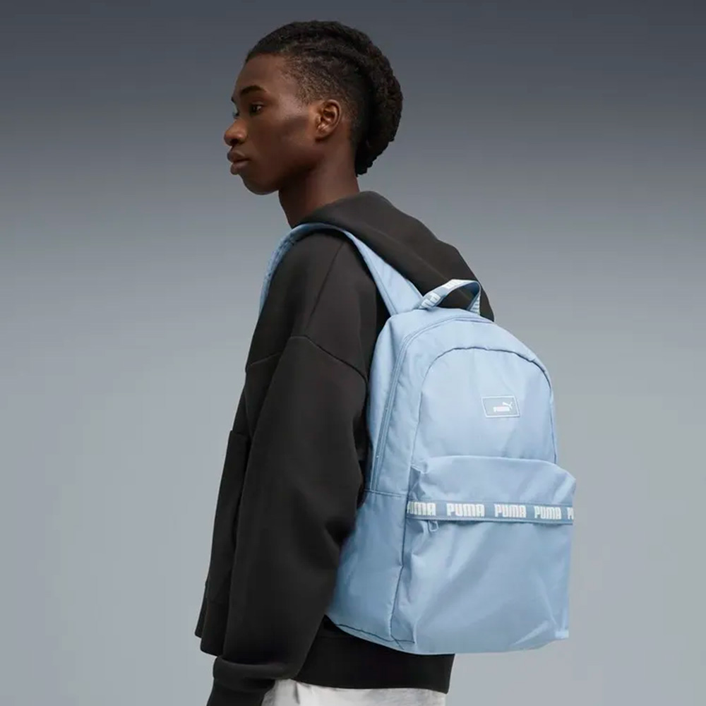 Рюкзак спорт. PUMA Phase Tape Backpack, 09117004, полиэстер, голубой