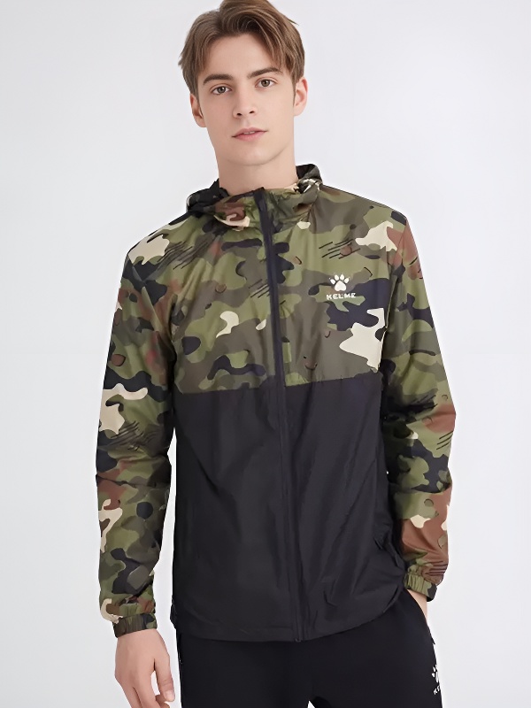 Ветровка KELME Men's Woven Jacket (Black/Green)
